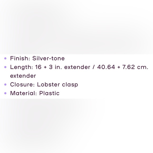 Claire's Silver-tone Bubble Teardrop Pendant with Faux Rhinestones Necklace - Picture 4 of 9